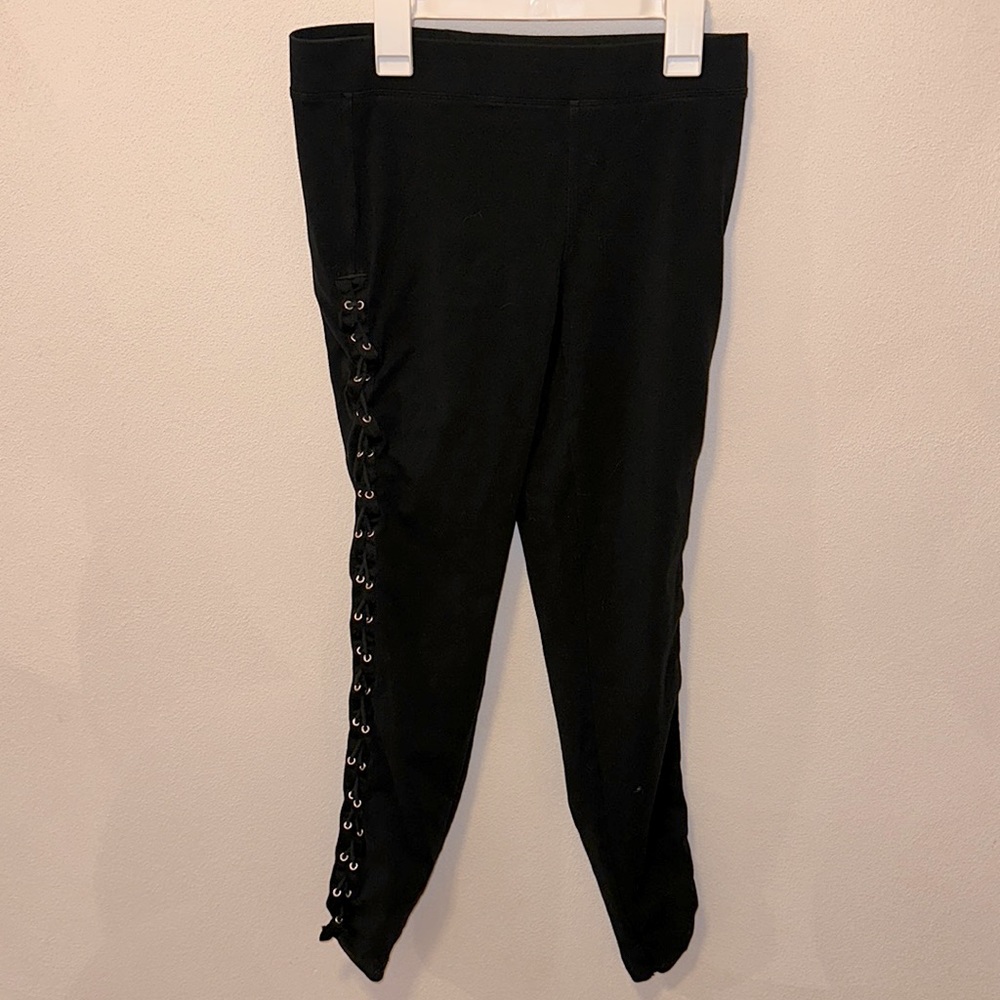 EXPRESS Side Braid Black Leggings